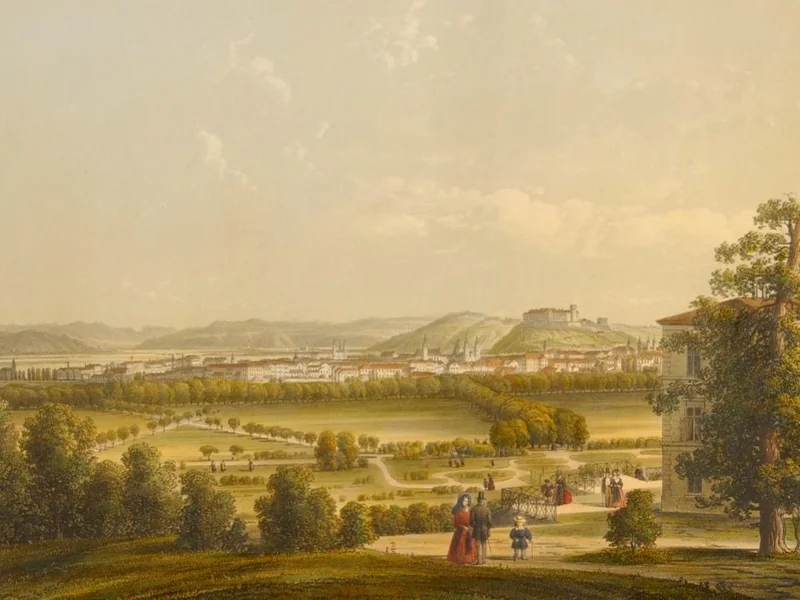1820-C. Waage - Veduta di Lubiana